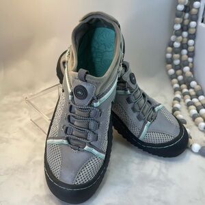 JBU by Jambu Tahoe MJ Water Ready Flat Shoe Size 7.5 Lt Grey/Teal